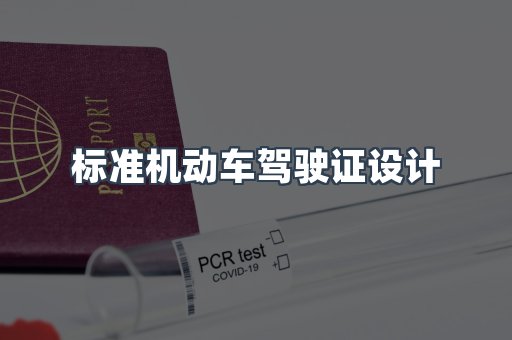 标准机动车驾驶证设计